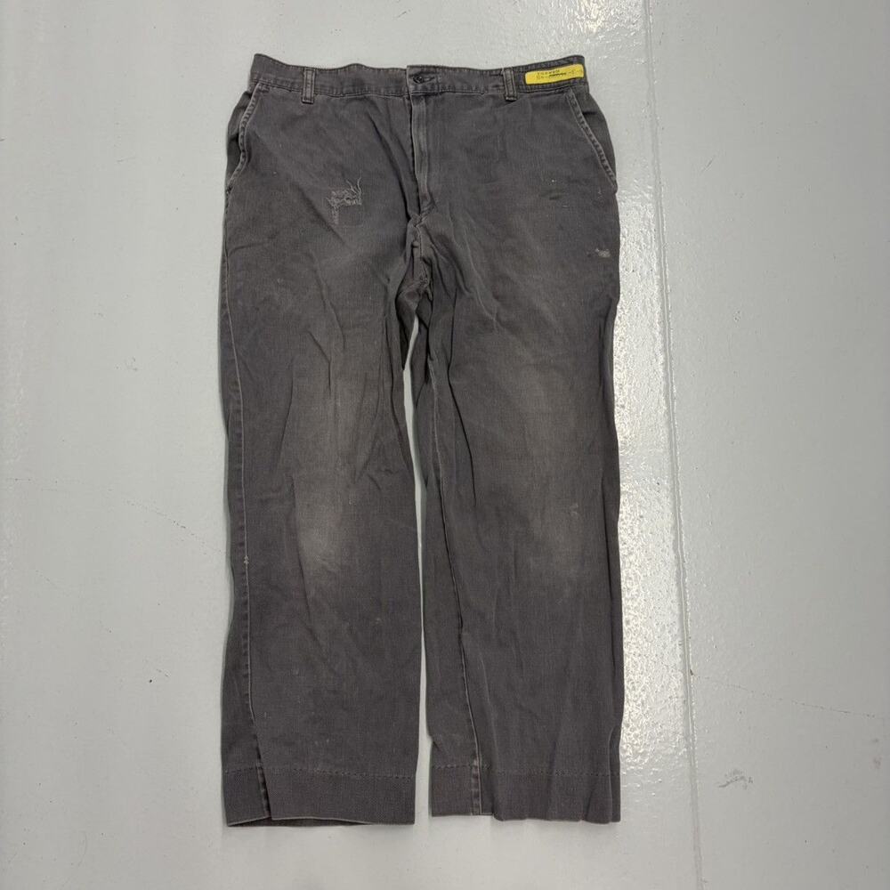 Vintage 70s Red Kap Grey Canvas Workwear Chinos 34x26
